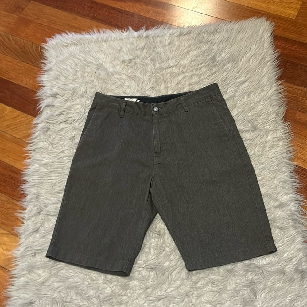 Volcom men’s dark gray‎ cotton vmonty shorts size 32